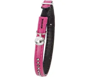 Flamingo ALP Obojek pro psy s rolničkou Monte Carlo růžová - 30x1cm