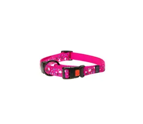 Karlie ASP Mix&Match Obojek růžová motiv CHIP - velikost S 30-45cm 15mm