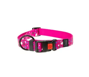 Karlie ASP Mix&Match Obojek růžová motiv CHIP - velikost L/XL 45-65cm 25mm