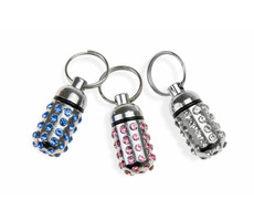 Karlie Adresář s kamínky stříbrná 15x8mm