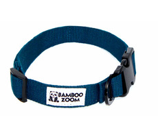 Bamboo Zoom Obojek pro psy modrá - velikost S