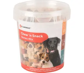 Flamingo Pamlsky mix tvar kost pro psy 500g