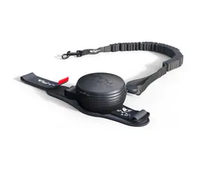 Lishinu3 Bungee vodítko černá - velikost L (13-40kg) / Hands-free samonavíjecí vodítko s lanem