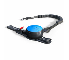 Lishinu3 Bungee vodítko modrá - velikost L (13-40kg) / Hands-free samonavíjecí vodítko s lanem