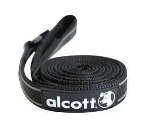 Alcott Reflexní vodítko pro psy černá - velikost L