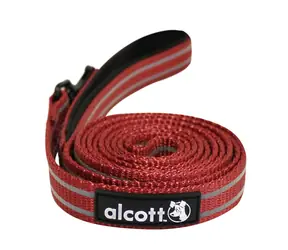 Alcott Reflexní vodítko pro psy červená - velikost M