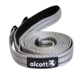 Alcott reflexní vodítko pro psy šedá - velikost L