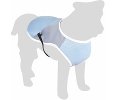 Flamingo chladicí vesta pro psy modro-šedá M 35cm