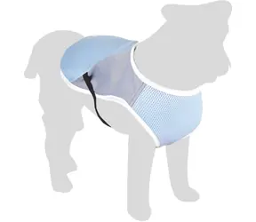 Flamingo chladicí vesta pro psy modro-šedá XL 45cm