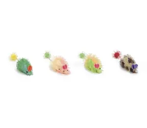 Beeztees Hračka pro kočky myš s dlouhým vlasem 6.5cm