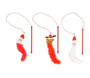 Flamingo Vánoční hračka pro kočky sněhulák/santa/sob