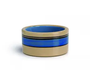 Beeztees STRIPES Miska pro kočky modrá 11.5cm
