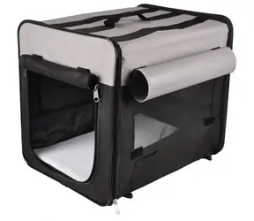 Flamingo Smart Top Plus Přepravka pro psy černo-šedá 94x56x71cm