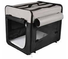 Flamingo Smart Top Plus Přepravka pro psy černo-šedá 109x71x81cm