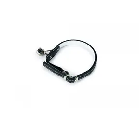 Beeztees Obojek pro kočky kožený černá 23.5-28cm x 10mm