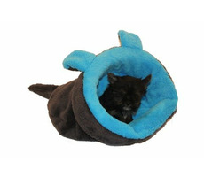 Marysa MYŠÁK pelíšek 2v1 pro štěňátka & koťátka modrá-černá