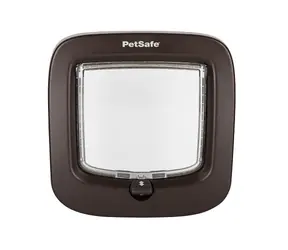 PetSafe DeLuxe Manuální dvířka pro kočky a psy hnědá / do 8kg / 219 mm x 210 mm