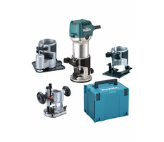 Makita RT0702CX3J / Kombinovaná frézka s příslušenstvím / 710W / Makpac