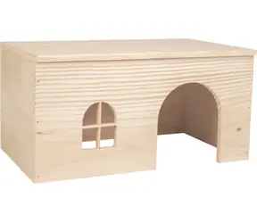 Flamingo MODY Dřevěný domek pro hlodavce 40x22.5x19.5cm