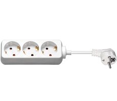 MicroConnect Prodlužovací šňůra 3 zásuvky 3m bílá