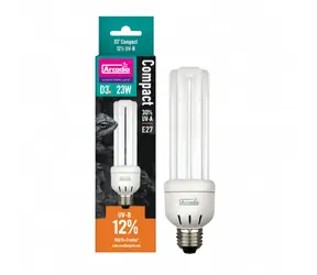 Arcadia D3+ Compact Reptile Lamp 23W 12.0 UVB