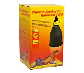 Lucky Reptile Thermo Socket plus Reflector "Plug and Play" Velký s konektorem / V.25 x 14 cm
