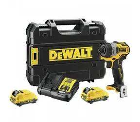 DeWalt DCF601D2 / Aku rázový utahovák / 12V / Upínání: 1/4" / 1100 ot-min / 8 Nm / 2x 2Ah / nabíječka / kufr