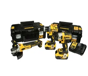 DeWalt DCK384P2T / Aku sada DeWalt DCD796 + DCF887 + DCG405 / 2x Aku 5.0 Ah / 2x Kufr / nabíječka