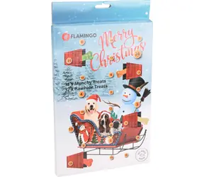 Flamingo Adventní kalendář Munchy/RAW pamlsky pro psy