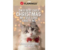 Flamingo Adventní kalendář s pamlsky pro kočky 295 g