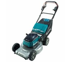 Makita DLM537Z / Aku Sekačka na trávu / 2x 18V / 2800 ot-min / až 2300 m2 / záběr 53 cm / koš 70 l / Bez aku
