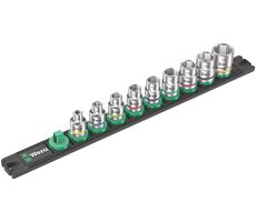 WERA Magnetická lišta na hlavice B Imperial 1 se sadou nástrčných hlavic Zyklop / rozměr 3/8" / palcové hlavice / 9dílný