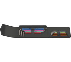 WERA 950/9 Hex-Plus Multicolour Imperial 1 Sada zástrčných klíčů / palcová / BlackLaser / 9 dílný
