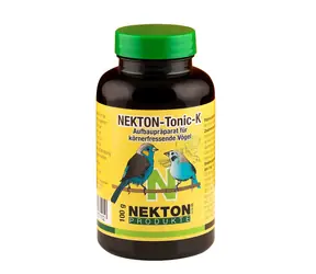 Nekton Tonic K 100g - krmivo s vitamíny & aminokyselinami a stopovými prvky pro zrnožravé ptáky.
