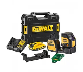 DEWALT DCE088D1G18 / Nivelační přístroj / Dosah 50m / Přesnost: 3 mm / příslušenství