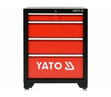 YATO YT-08933 Skříňka dílenská na nářadí prázdná 4 zásuvky / uzamykatelná / 66 x 45.7 x 86.3 cm