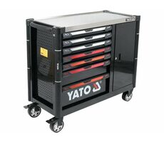 YATO YT-09033 Skříňka dílenská pojízdná prázdná 7 zásuvek + úložiště / 1100x990x480mm
