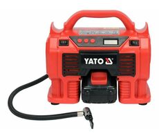 YATO YT-23247 / Bezolejový aku kompresor / 60W / Tlak 11 bar / 21 L za minutu / 18V / 3.0Ah 