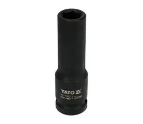 YATO YT-1032 / Nástavec 1/2" rázový šestihranný hluboký 12 mm / CrMo