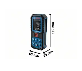 BOSCH GLM 50-22 Professional / Laserový měřič vzdáleností / Rozsah až: 50 m / 2x 1.5 V LR6 (AA)
