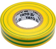 YATO YT-81593 / Izolační páska elektrikářská PVC 15mm / 20m / žlutozelená
