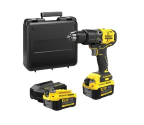 Stanley V20 SFMCD715M2K / Aku vrtačka / 18V / 1900 ot-min / 32.300 příklepů-min / 60 Nm / 2x 4.0Ah