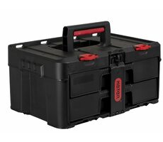 Keter Stack'N'Roll Box se zásuvkami černá / 2 zásuvky / 48.1 x 23.3 x 33.2 cm