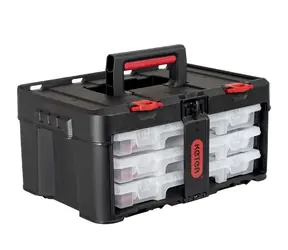 Keter Stack'N'Roll Sada organizérů černá / 3 organizéry / 48.1 x 23.3 x 33.2 cm / doprodej