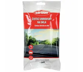 Carlson čisticí ubrousky na skla 26ks