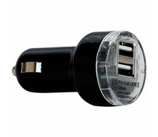 Aroso 20.210 Redukce / adaptér 12/24V 2x USB do zásuvky zapalovače 12V - 1x 2.1A / 1x 1A