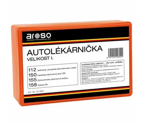 Aroso Autolékárnička pro poskytnutí předlékařské první pomoci - plastová
