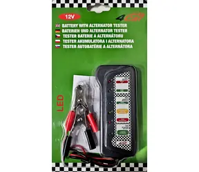 Aroso Zkoušečka / tester autobaterie / akumulátoru a alternátoru 12V