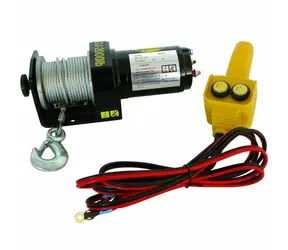 Carpoint Elektrický naviják / kladka 12V 1000kg - s ocelovým lanem 15m a dálkovým ovládáním