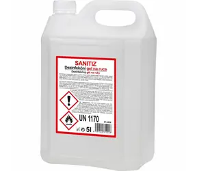Sanitiz čisticí gel lihový 5l - hustá konzistence / dezinfekce na ruce / s intenzivním účinkem